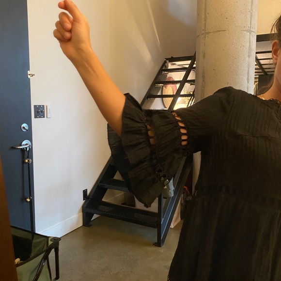 Anthropologie Black Baby Doll Dress MP - Picture 6 of 8